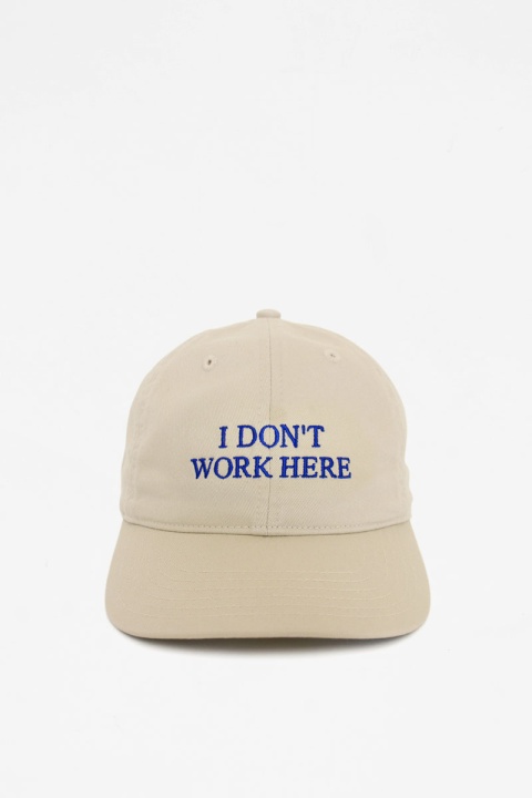 IDEA Sorry I Don't Work Here Hat - Beige Blue
