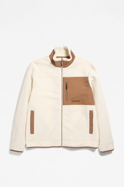 Norse Projects Frederik Fleece Full Zip Jacket - Ecru