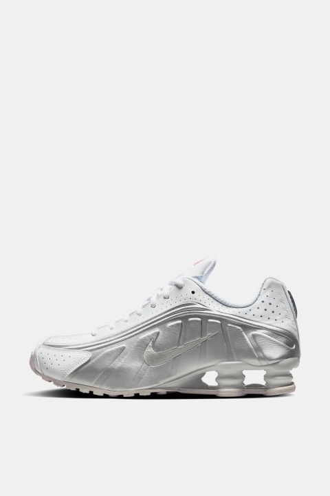 Nike Shox R4 - White/Metallic Silver