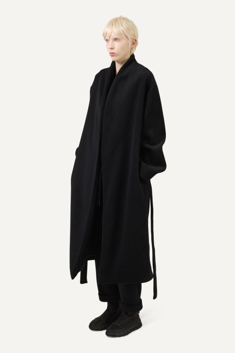Nomen Nescio 160 Long Woollen Coat - Black