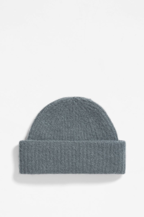 Norse Projects Alpaca Wool Short Beanie - Mouse Grey