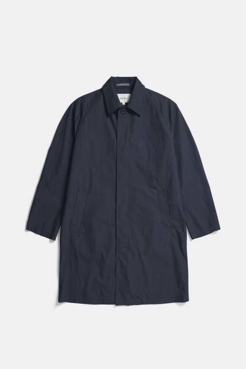 Norse Projects Vargo Tech Poplin Mac - Dark Navy