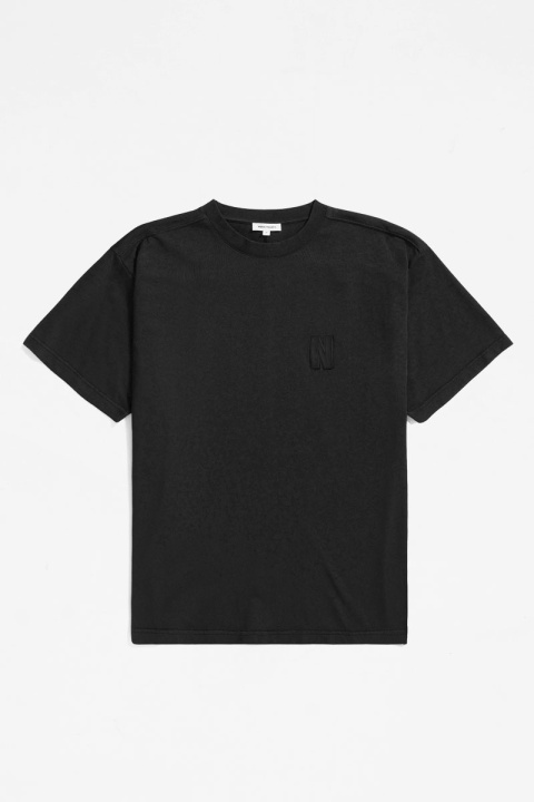 Norse Projects Simon Loose Organic Heavy Jersey N Patch Tee - Black