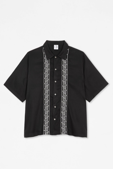 Polar Skate Co. Double P Bowling Shirt - Black/White