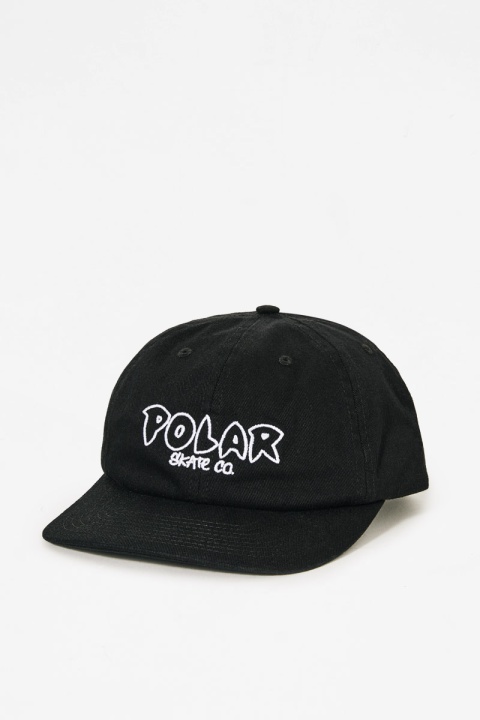 Polar Skate Co. Outline Logo Michael Cap - Black