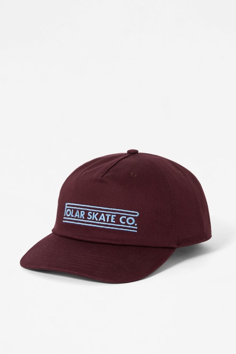Polar Skate Co. Stretch Logo Jake Cap - Dark Wine