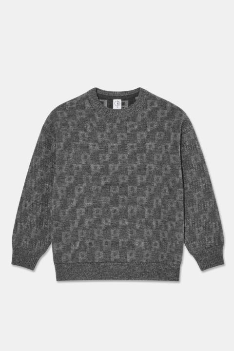 Polar Skate Co. George Sweater - P Pattern Grey