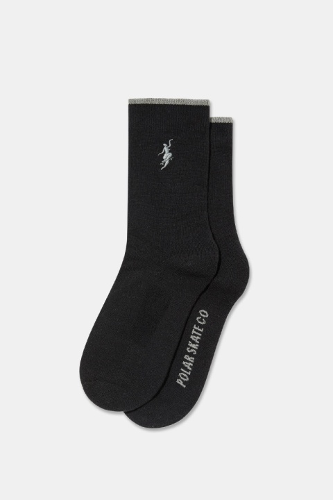Polar Skate Co. No Complies Forever Business Socks - Black