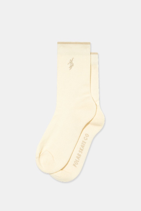 Polar Skate Co. No Complies Forever Business Socks - Cloud White