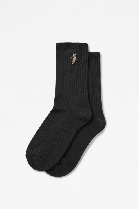Polar Skate Co. No Comply Rib Socks - Black/Brown