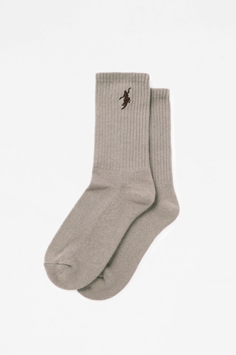 Polar Skate Co. No Comply Rib Socks - Sand/Brown