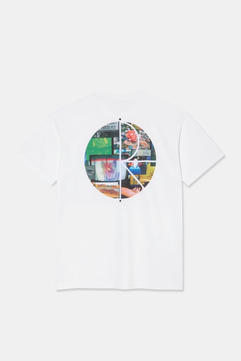 Polar Skate Co. Ourselves Collage Fill Logo Tee - White