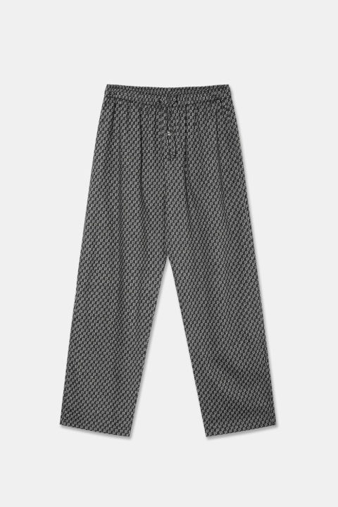 Polar Skate Co. Pyjama Pants - P Pattern Black/White