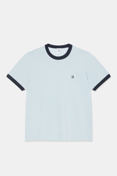 Polar Skate Co. Ringer Tee - Light Blue/Navy