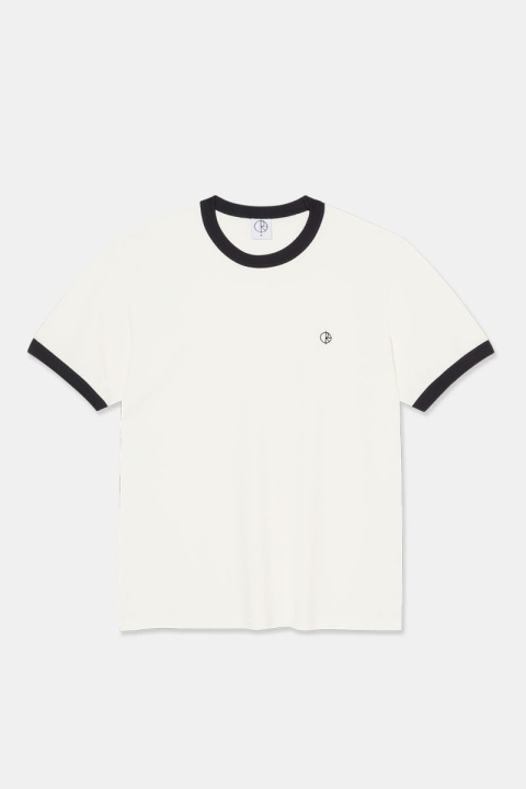 Polar Skate Co. Ringer Tee - Cloud White/Navy