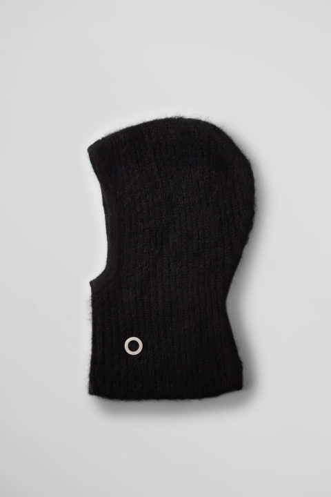 Past Tense Brushed Knitted Balaclava - Black