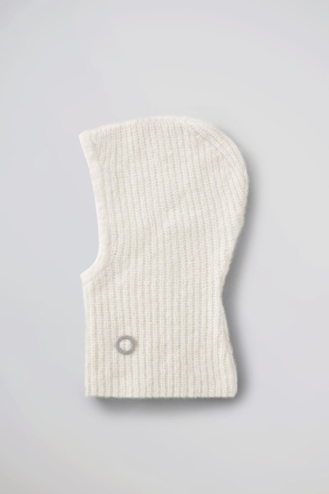 Past Tense Brushed Knitted Balaclava - White