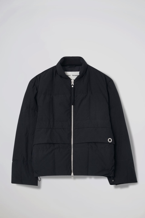 Past Tense Down Bomber Jacket - Black