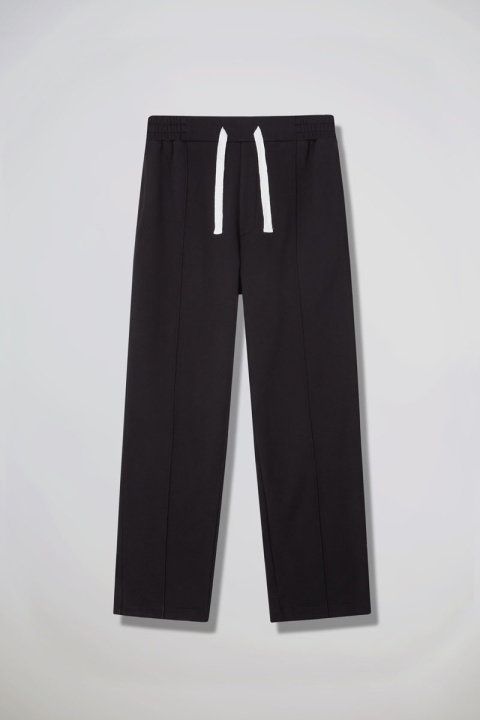 Past Tense Wide Leg Sweatpants - Black