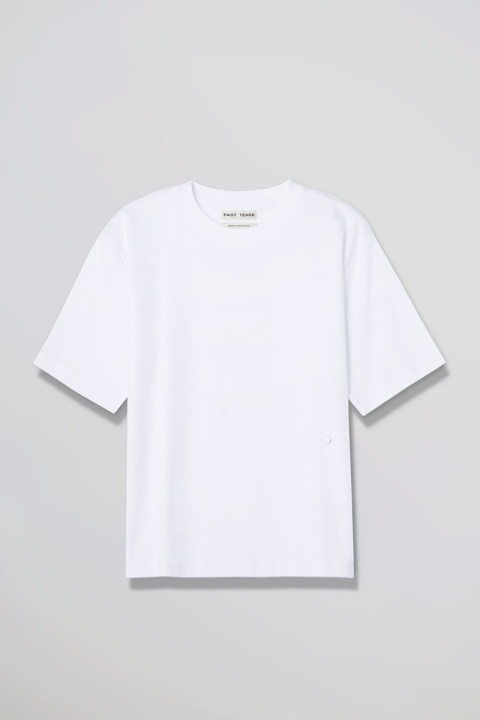 Past Tense Crewneck Tee - White