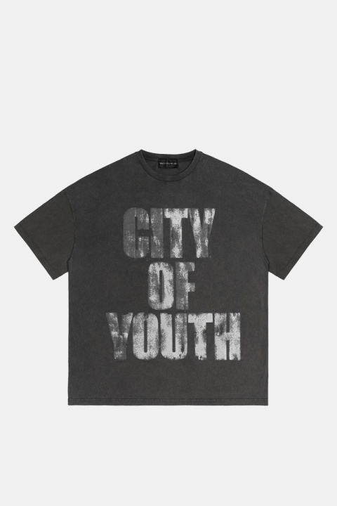 Racer Worldwide Washed Black Oversized Tee