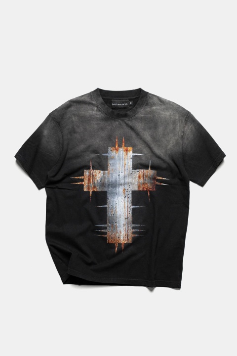 Racer Worldwide Black Rust Cross Tee