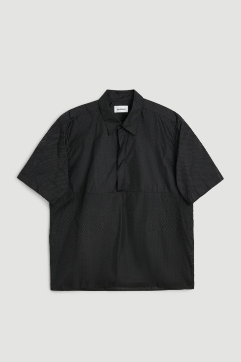 Soulland Devin Perforated Shirt - Black