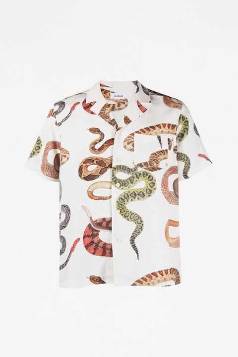 Soulland Orson Shirt - Brown AOP