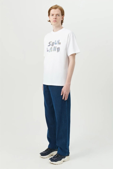 Soulland Paisley Logo Tee - White
