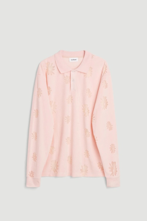 Soulland Robert LS Polo Shirt - Pink Multi