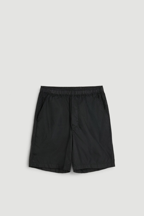 Soulland Sander Perforated Shorts - Black