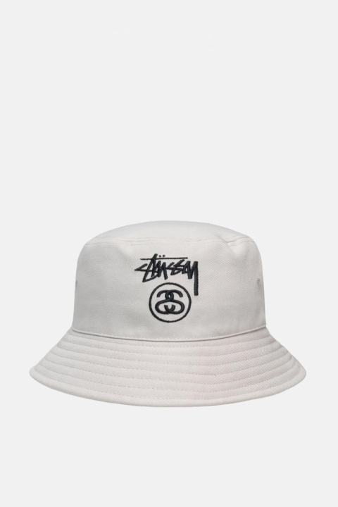 Stussy Stock Lock Deep Bucket Hat - Stone