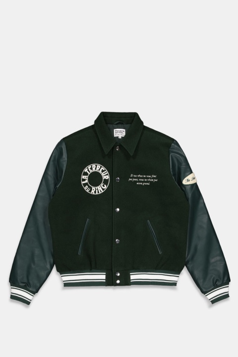 The Loose Company La Terreur Du Ring Varsity Jacket - Dark Green