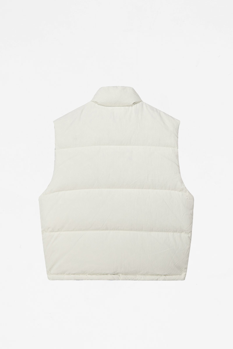 Stussy Peter Sutherland Reversible Down Vest - Bone | Reede