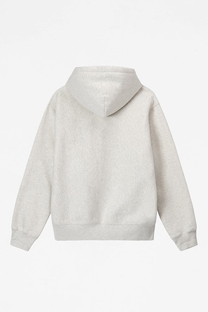 Stussy Stock Applique Hoodie - Ash Heather