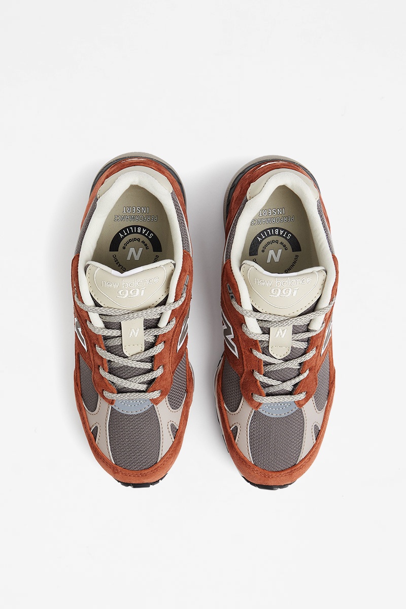 New Balance W 991 - Sequoia/Falcon