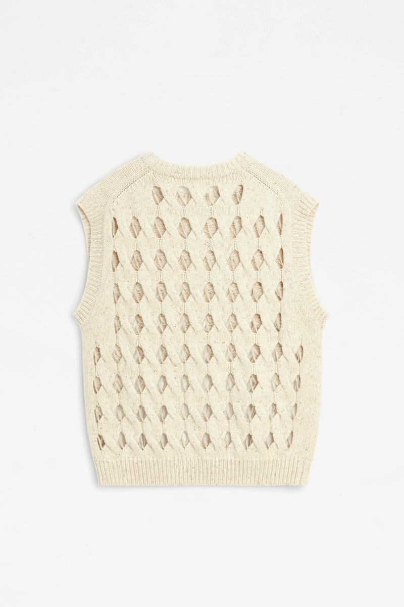 Soulland Toby Vest - Ecru