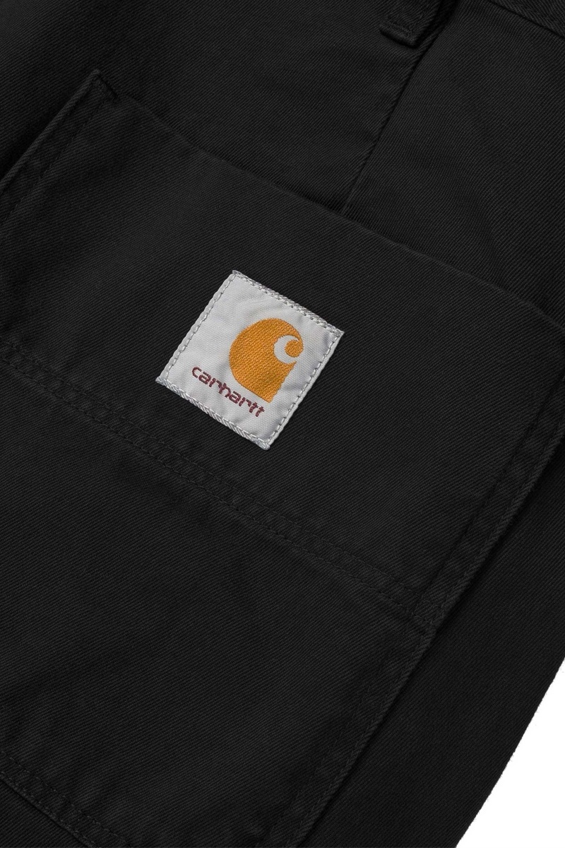 Carhartt WIP Abbott Pant - Black Stone Washed
