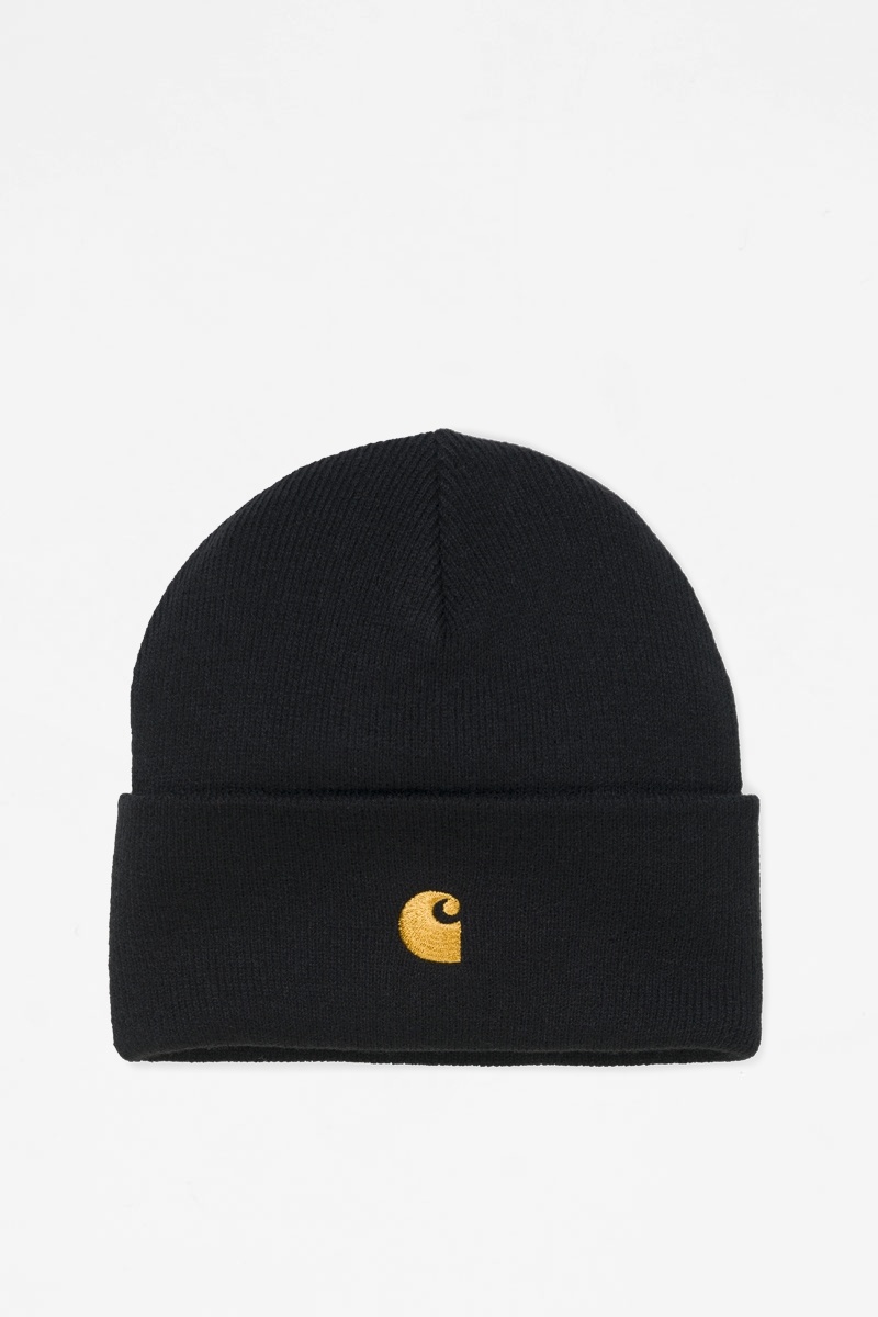 Carhartt WIP Chase Beanie - Black/Gold