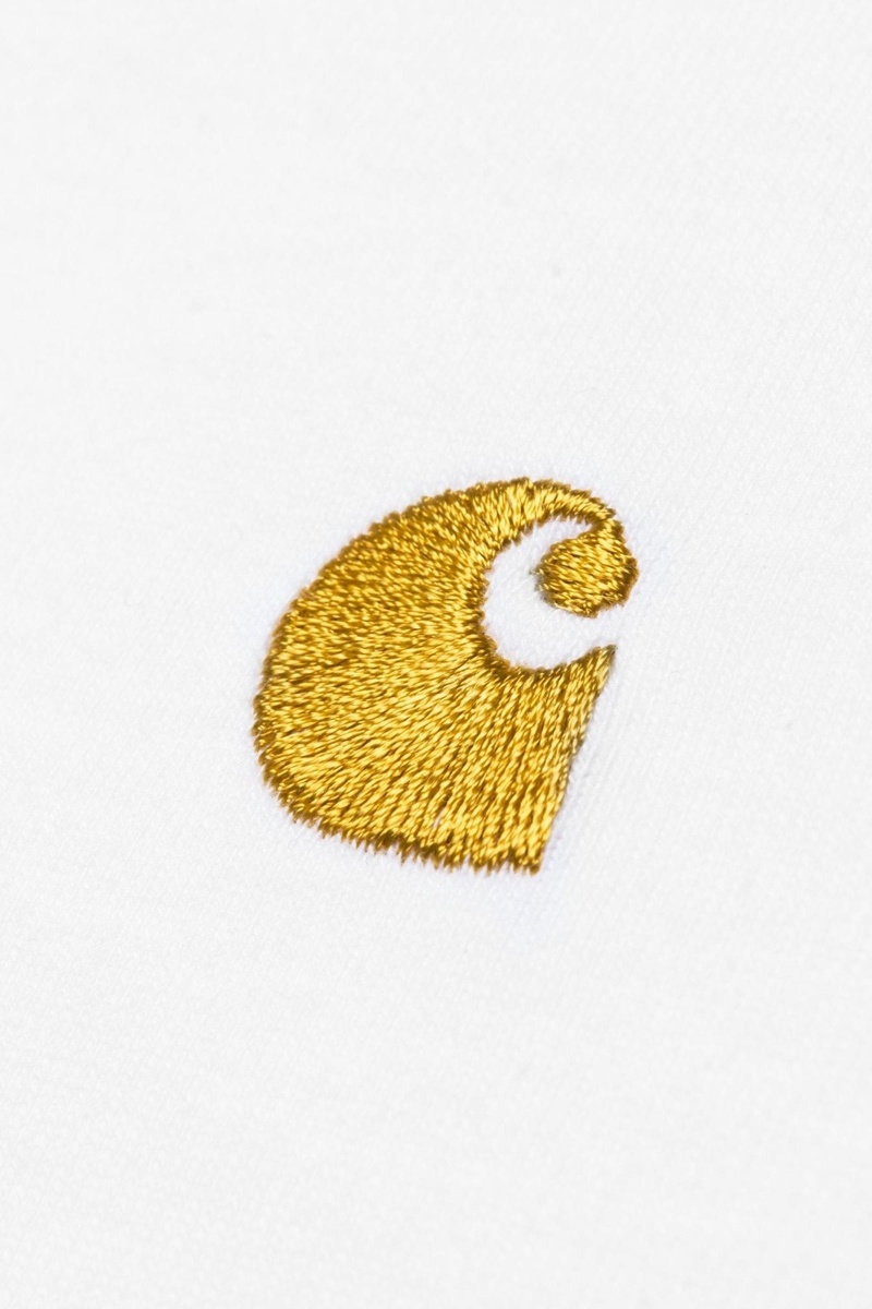 Carhartt WIP Chase Tee - White/Gold