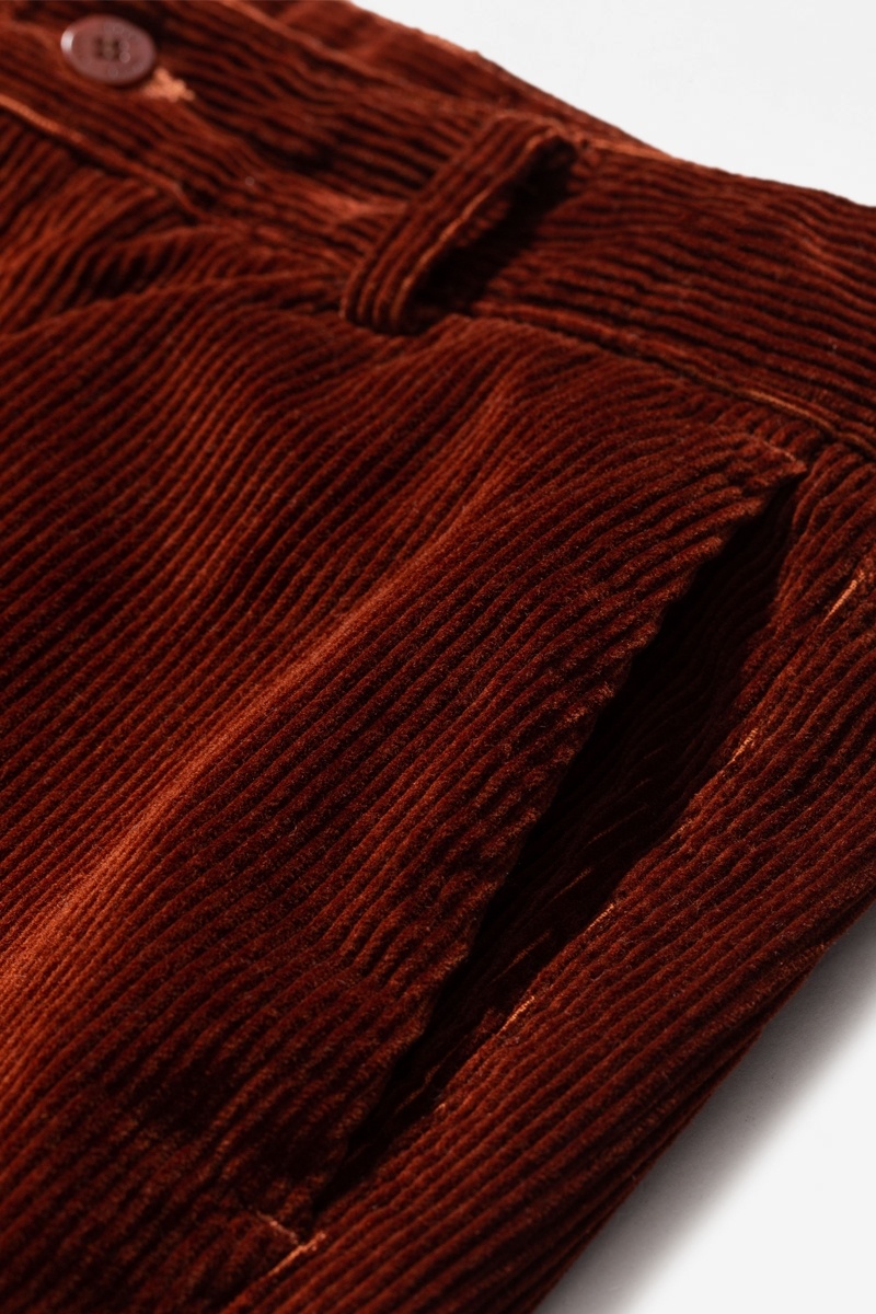 Norse Projects Albin 8 Wale Cord - Madder Brown