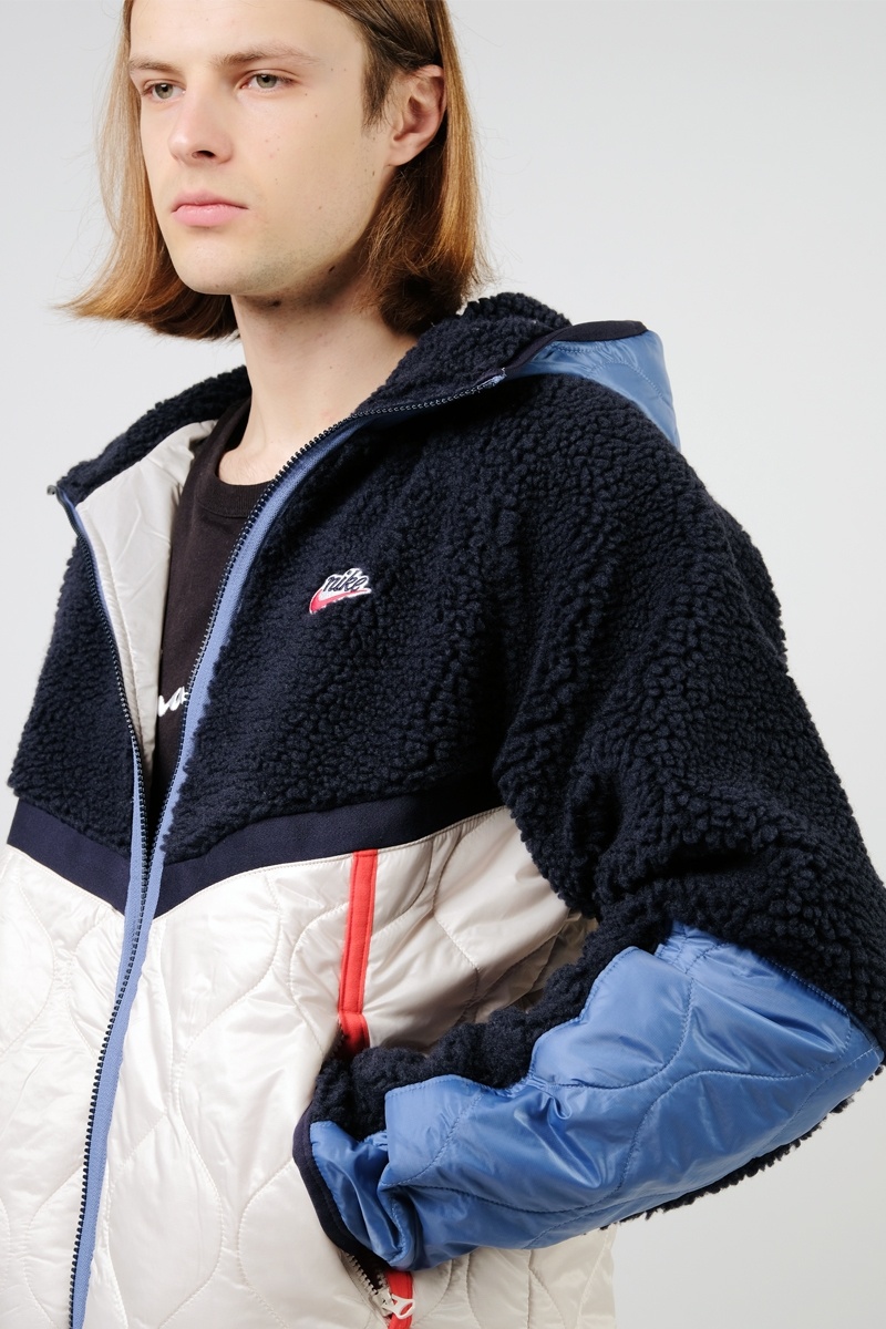 Nike Sportswear Heritage Jacket - Obsidian/Light Orewood Brown