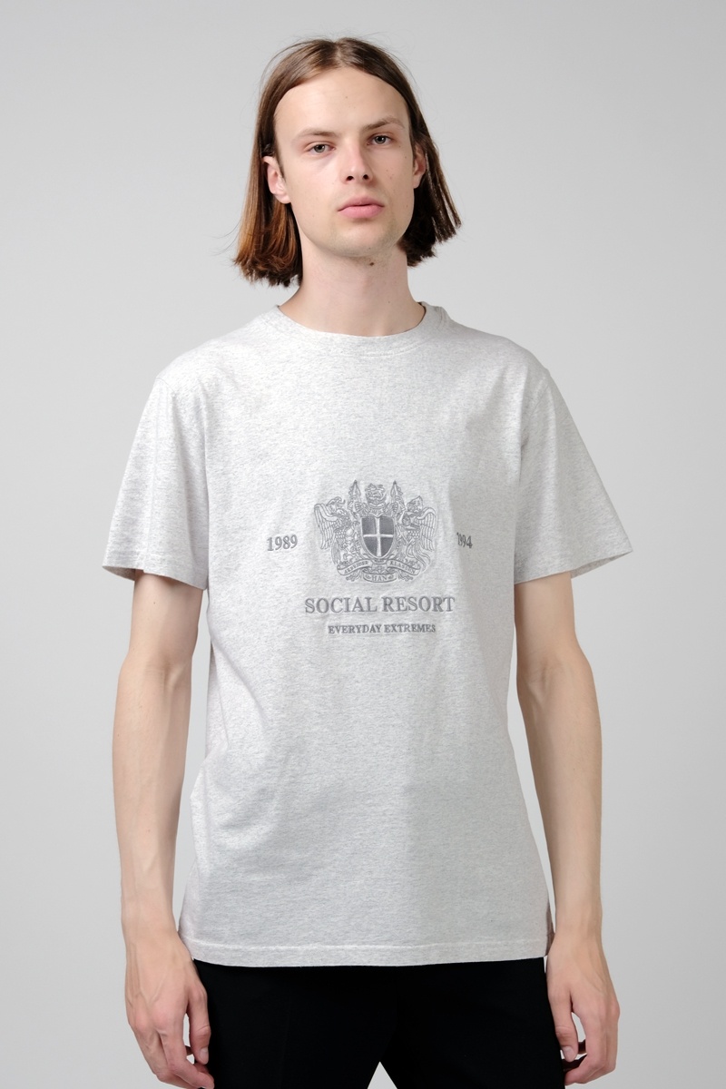 Han Kjobenhavn Artwork Tee - Grey Melange