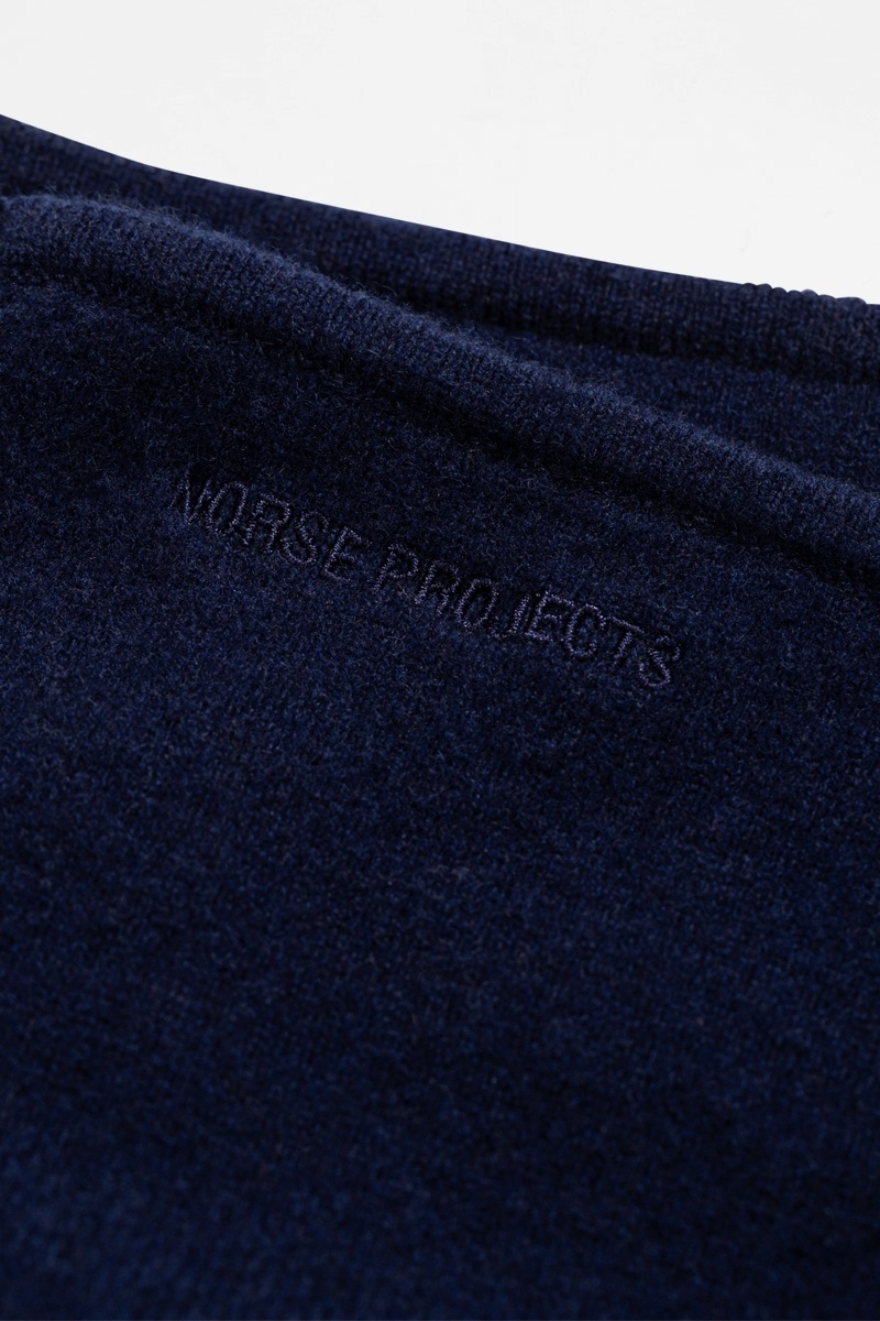 Norse Projects W Britta Cashwool Tube - Dark Navy