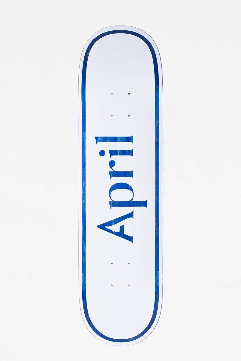April Skateboards - Logo Blue 8.25