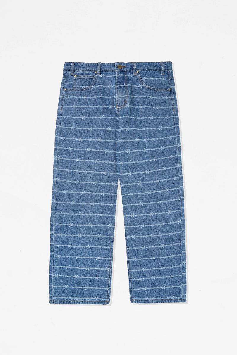 Butter Goods Barbwire Denim Pants - Washed Indigo