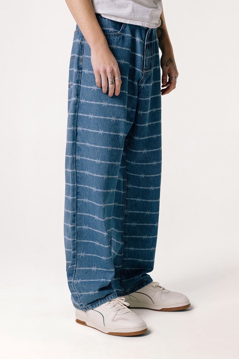 Butter Goods Barbwire Denim Pants - Washed Indigo