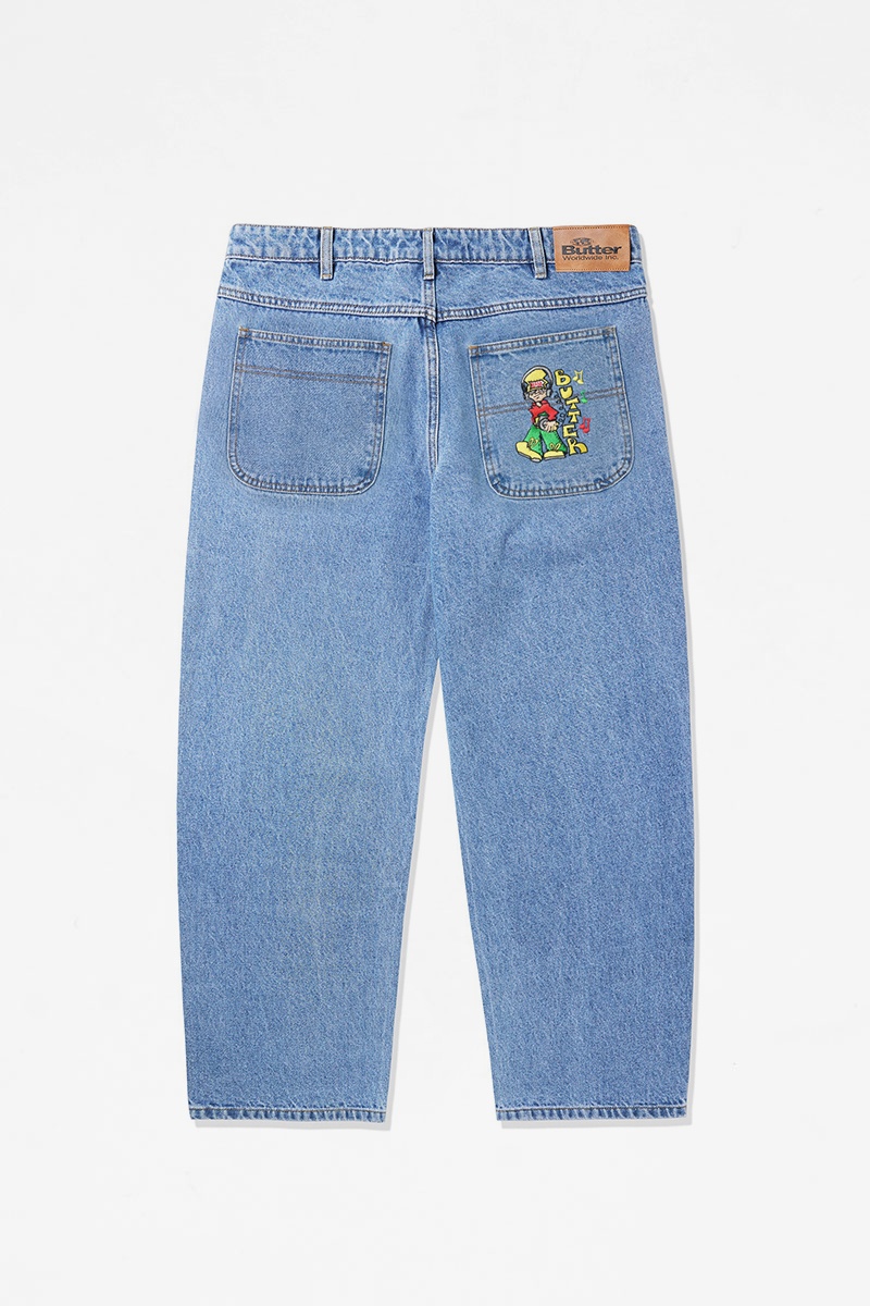 Butter Goods Bass Denim Pants - Washed Indigo