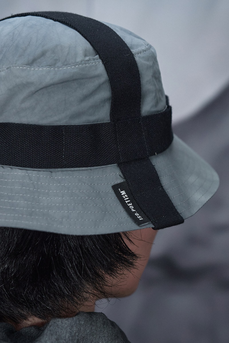 BU7_Bename Bucket Hat - Polywire Cold Grey