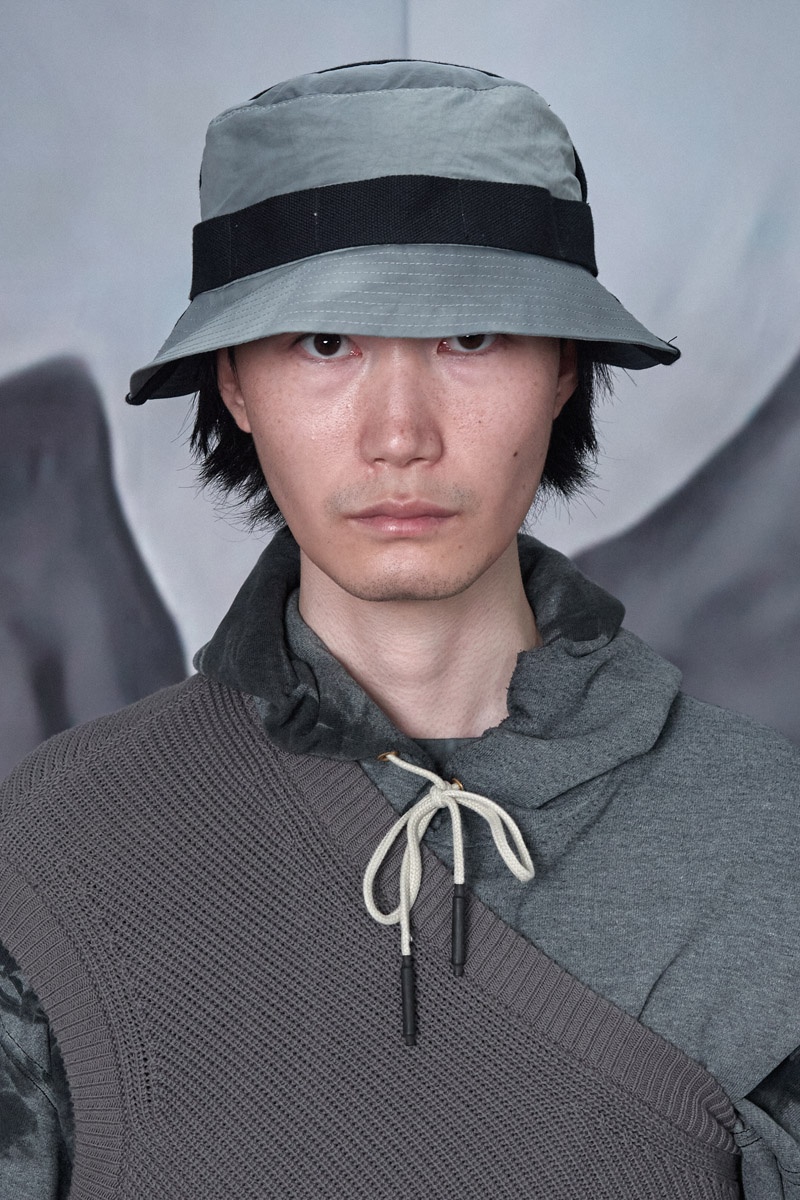 BU7_Bename Bucket Hat - Polywire Cold Grey